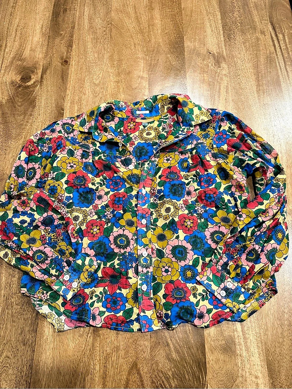 MOTHER Floral Button Down Shirt